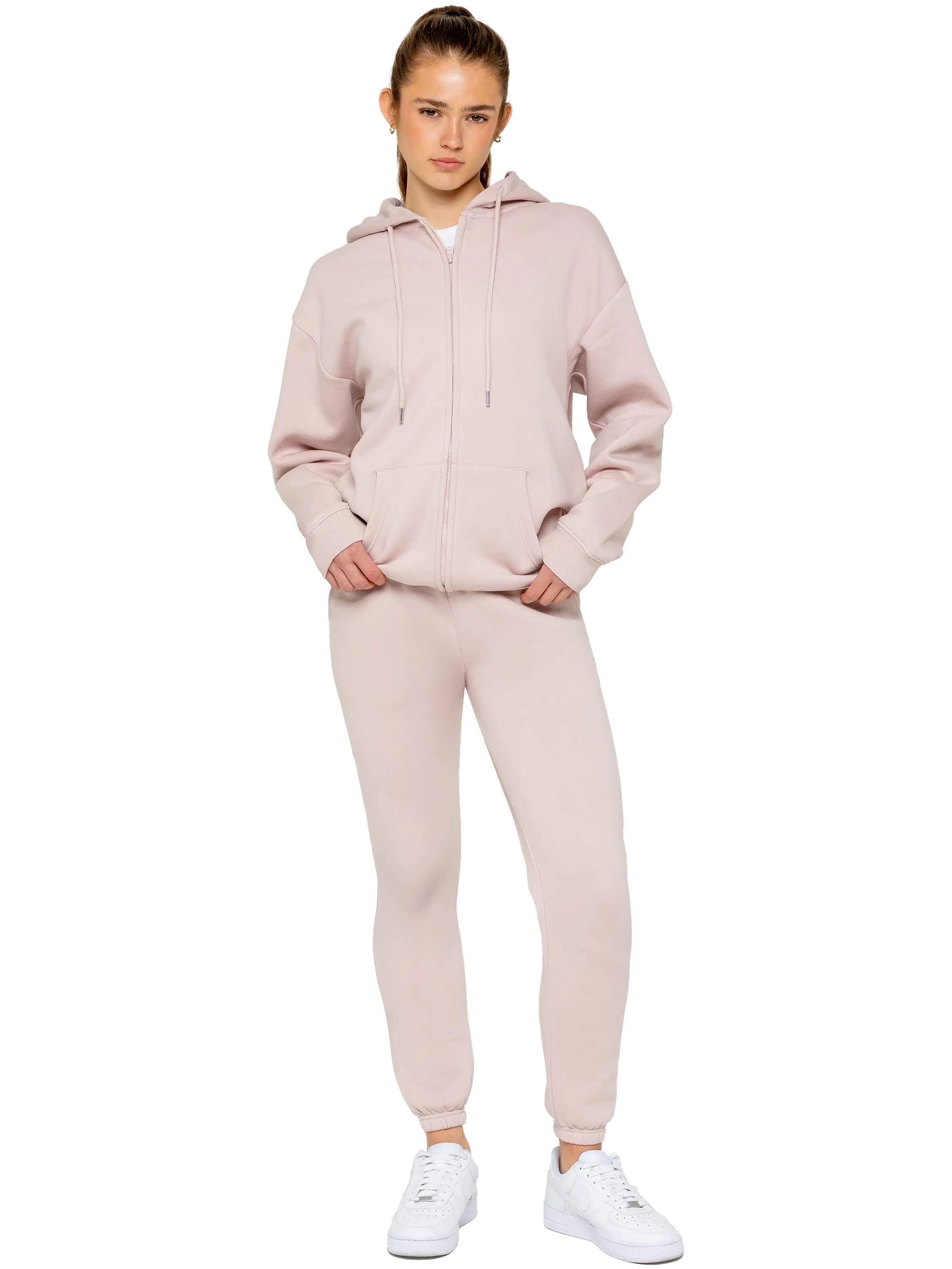 Enzo | Womens Oversized Zip Hoodie Tracksuit Set Fleece Lining