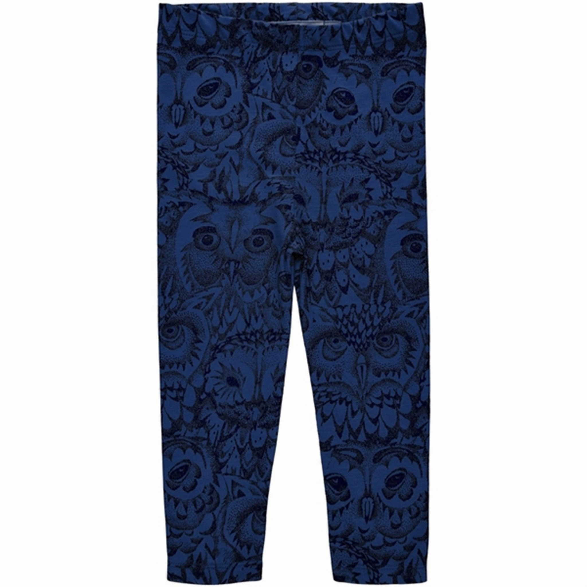 No Chafe Technology Soft Gallery True Blue Paula Owl Leggings
