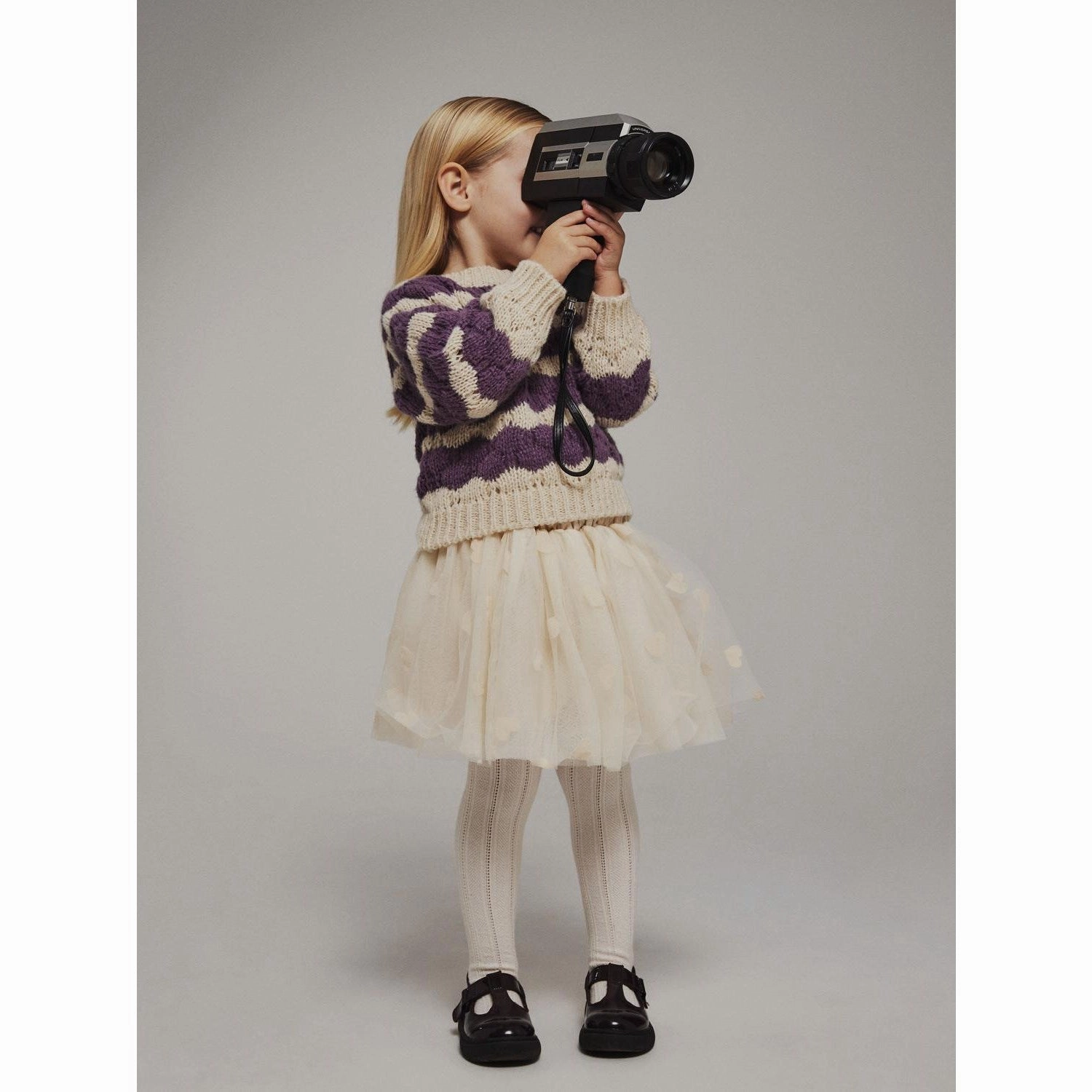 Name It Summer Sand Najas Tulle Skirt Wrap Front