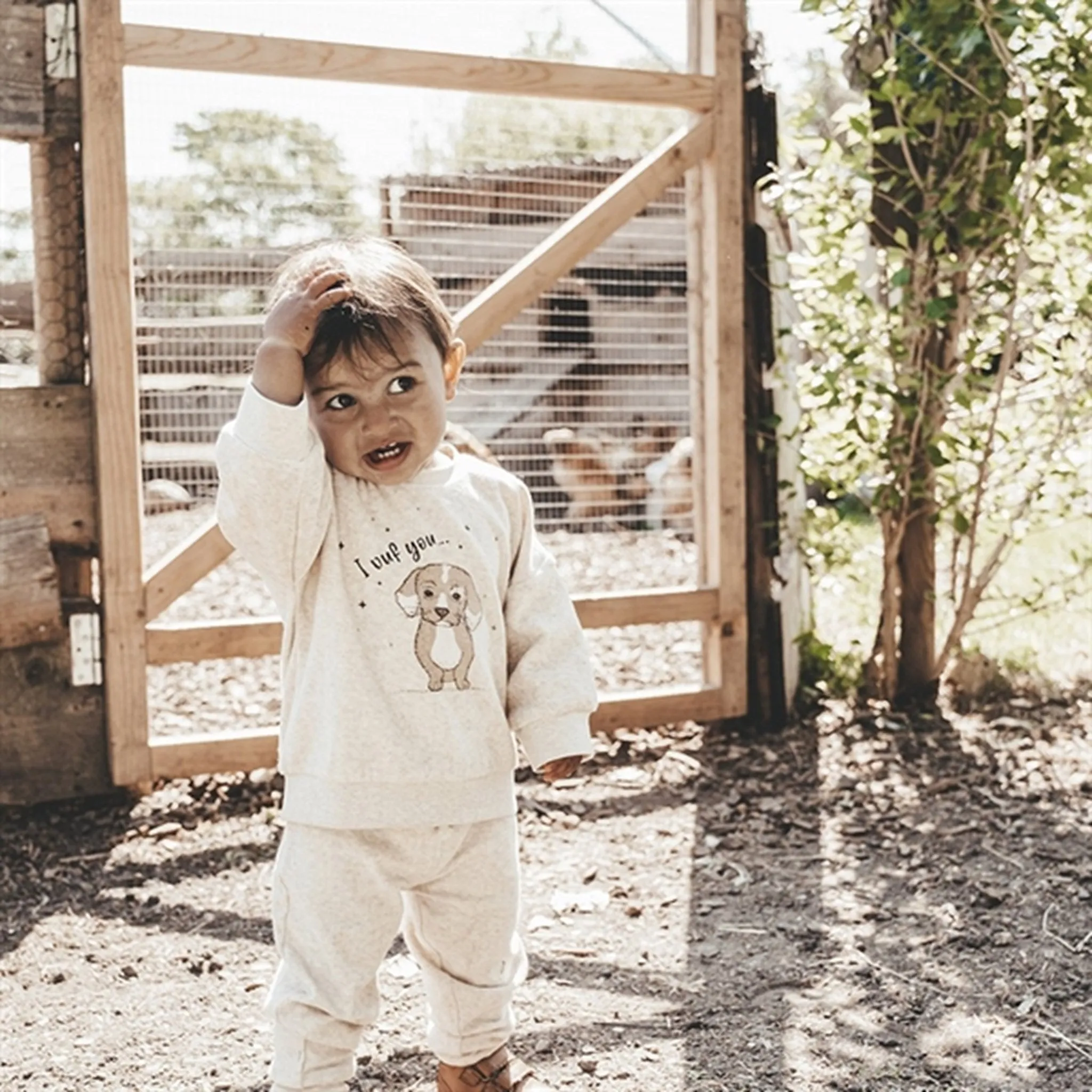 That's Mine Creme Melange Sofia Sweatpants Tactical