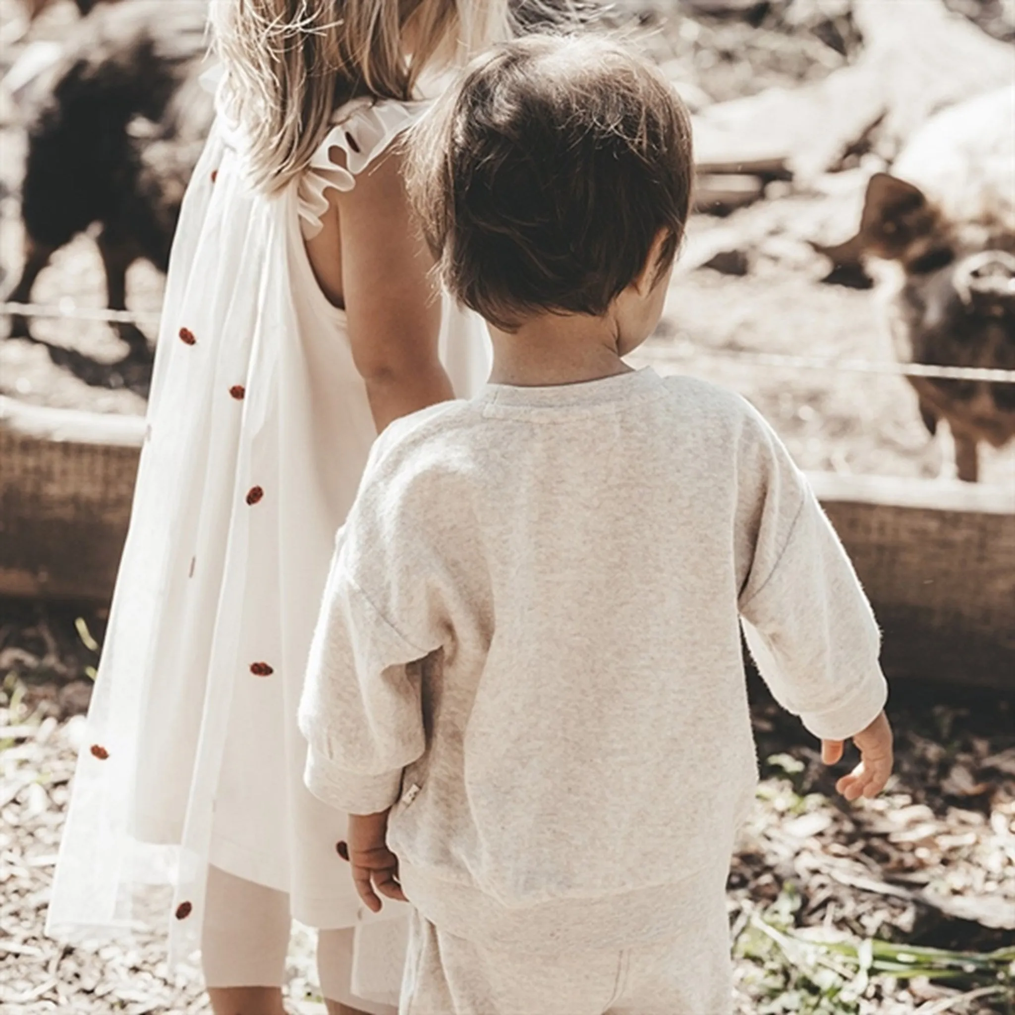 Perimeter Edge Protection HighVisibility Trims That's Mine Creme Melange Sofia Sweatpants