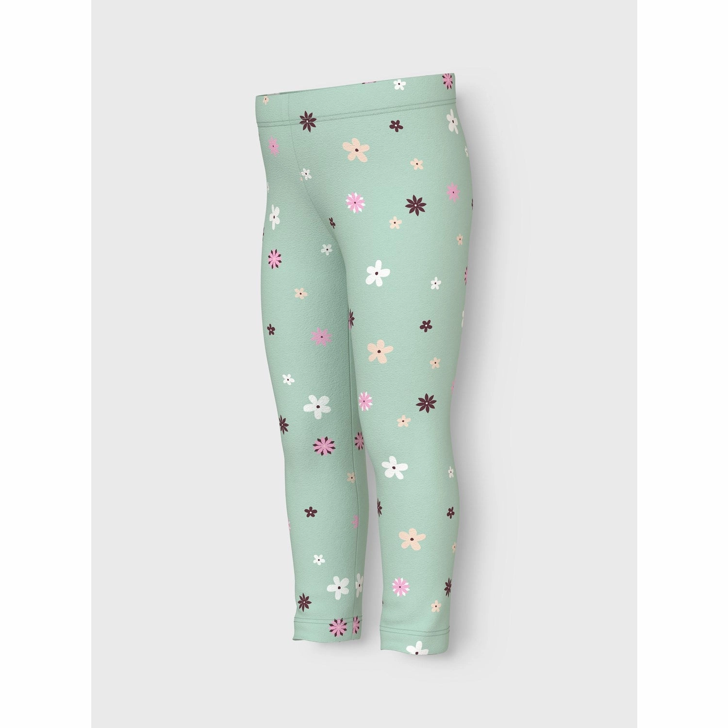 Name It Gossamer Green Flowers Nmfvivian Aop Leggings Outdoor Wear