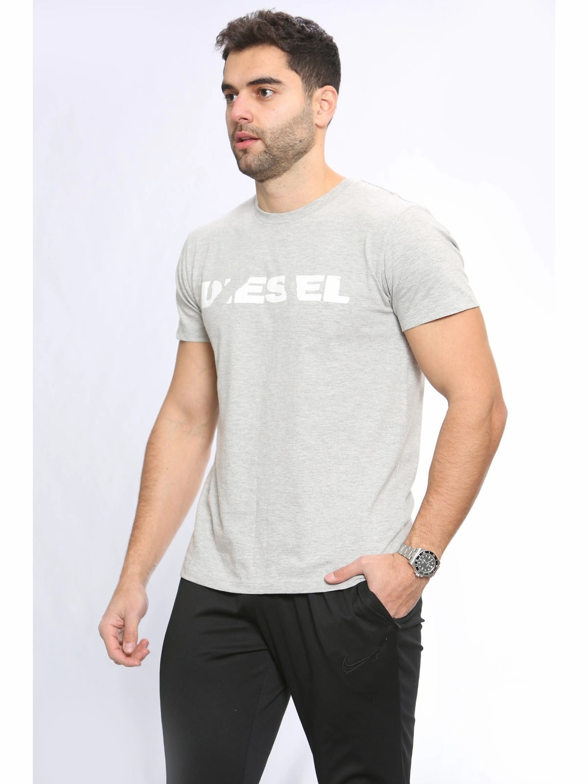 Diesel Mens Short Sleeve Casual T Shirt | T-Diego Skin Friendly Lining Classic Outfit