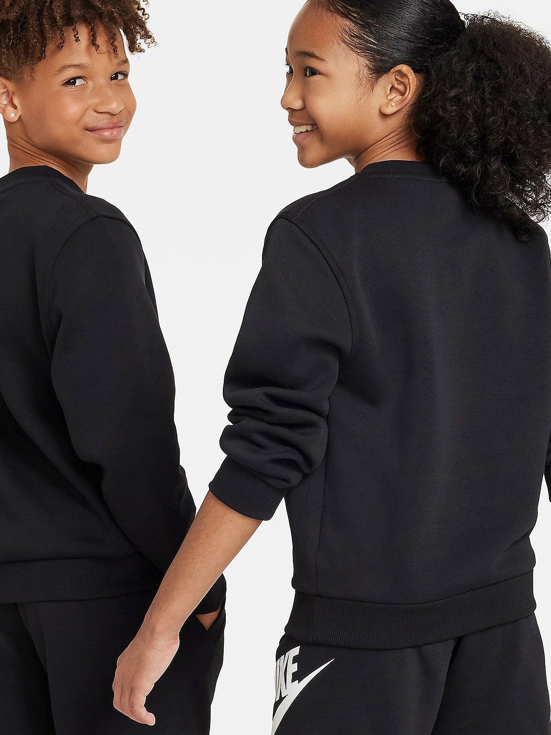 Waffle Knit Texture Hidden pockets Sportswear Club Fleece Sweatshirt Youth