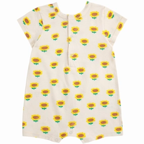 Bobo Choses Beige Sunflower All Over Playsuit Urban Stylish