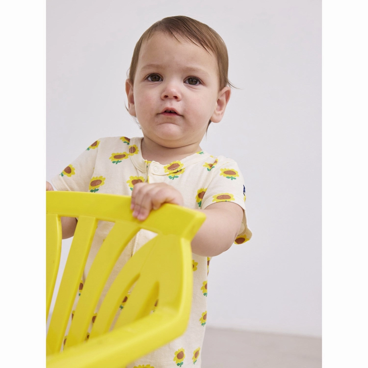 Travel Family Bobo Choses Beige Sunflower All Over Playsuit