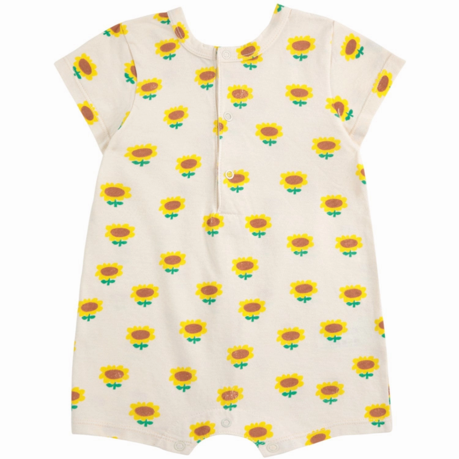 Bobo Choses Beige Sunflower All Over Playsuit Urban Stylish