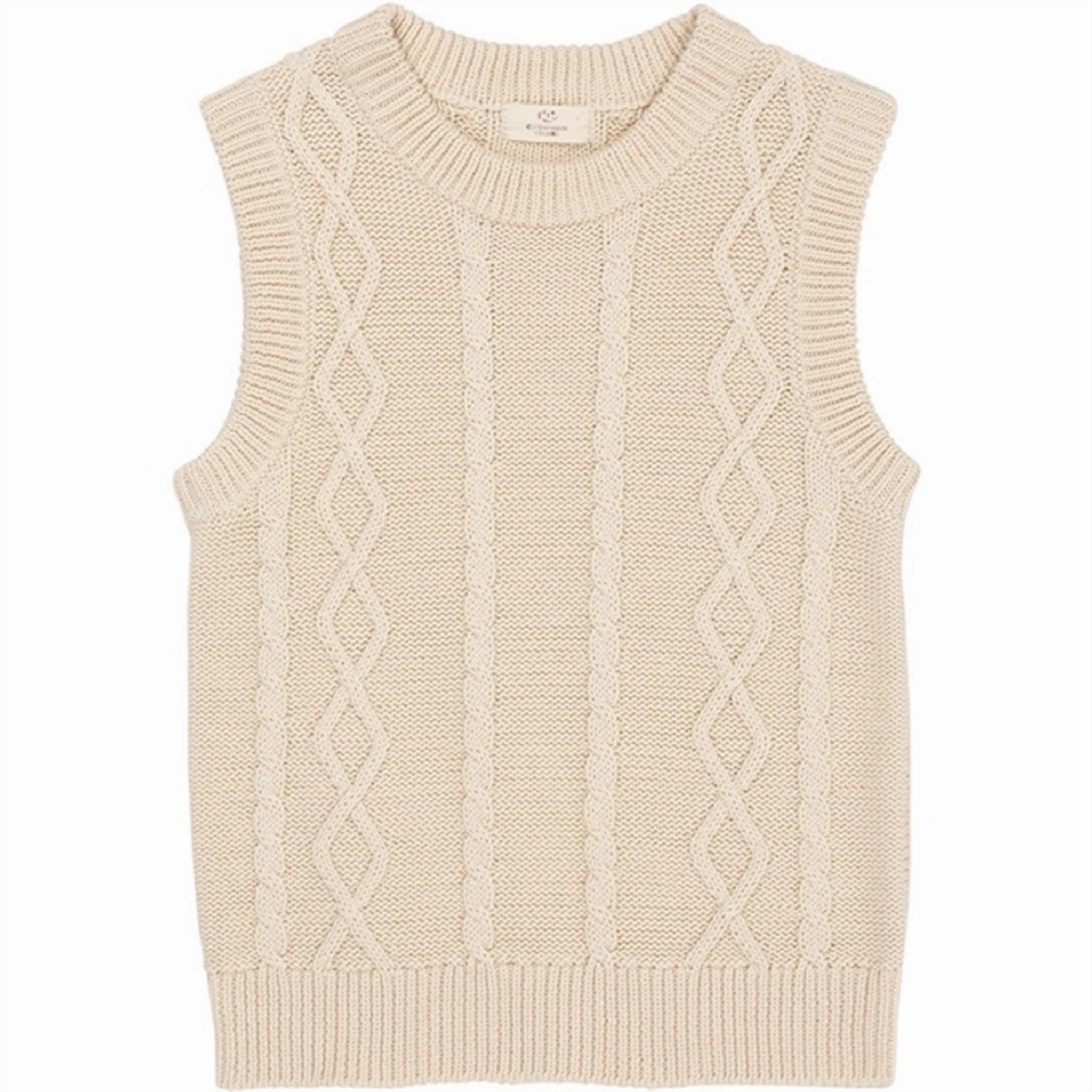 Grade Copenhagen Colors Cream Knitted Cable Vest