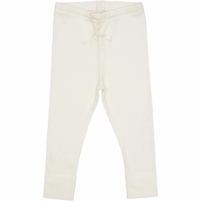 Squat Proof Camping Gear COPENHAGEN COLORS Cream Rib Jersey Leggings W. String