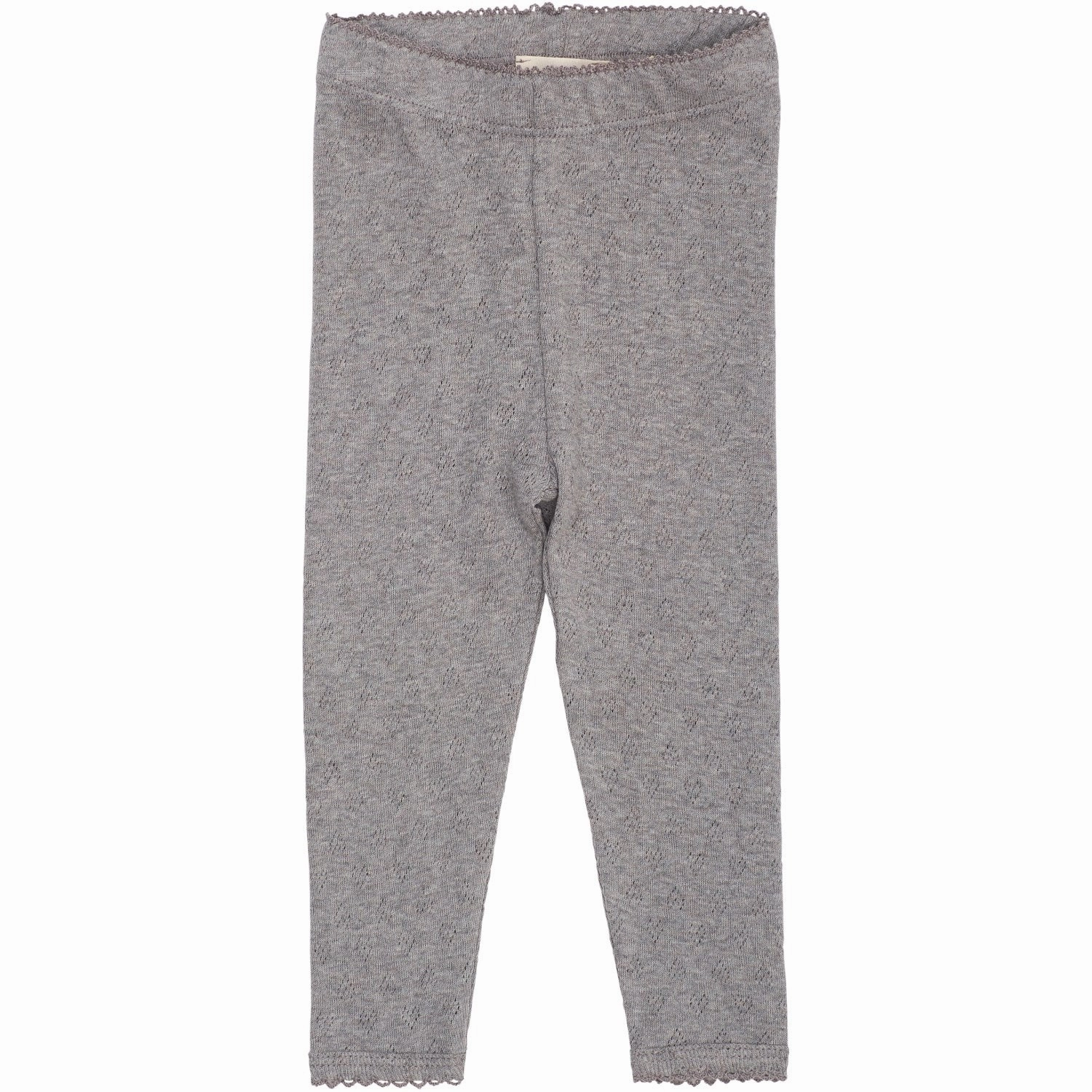 easy pull Odor Resistant Treatment COPENHAGEN COLORS Grey Mel Pointelle Heart Leggings