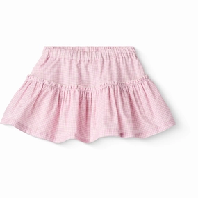 COPENHAGEN COLORS Syringa Comb. Houndstooth Skirt W. Tulle Adjustable Ties Outfit Details