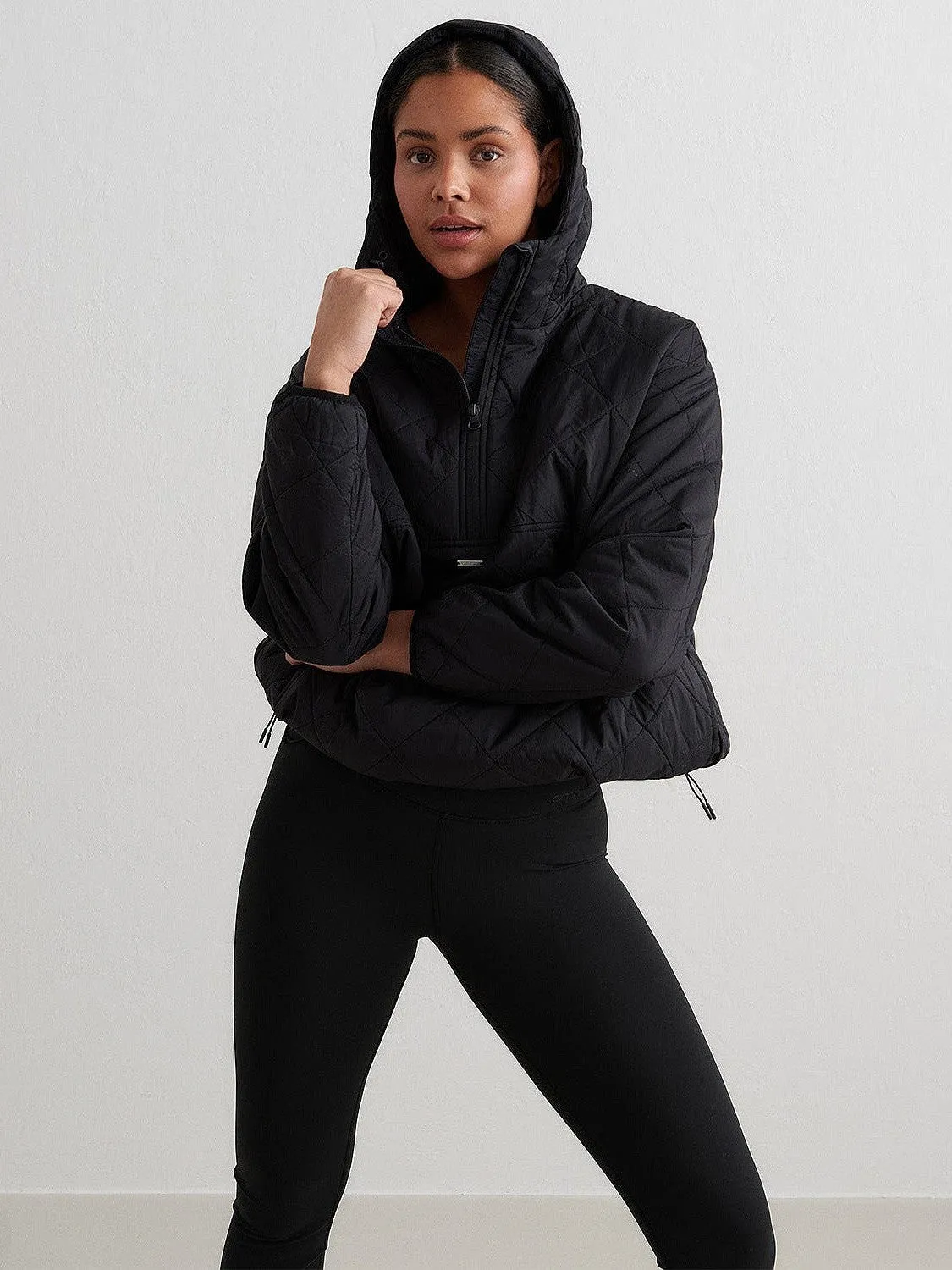 Lip-gloss Oversized Quilted Anorak