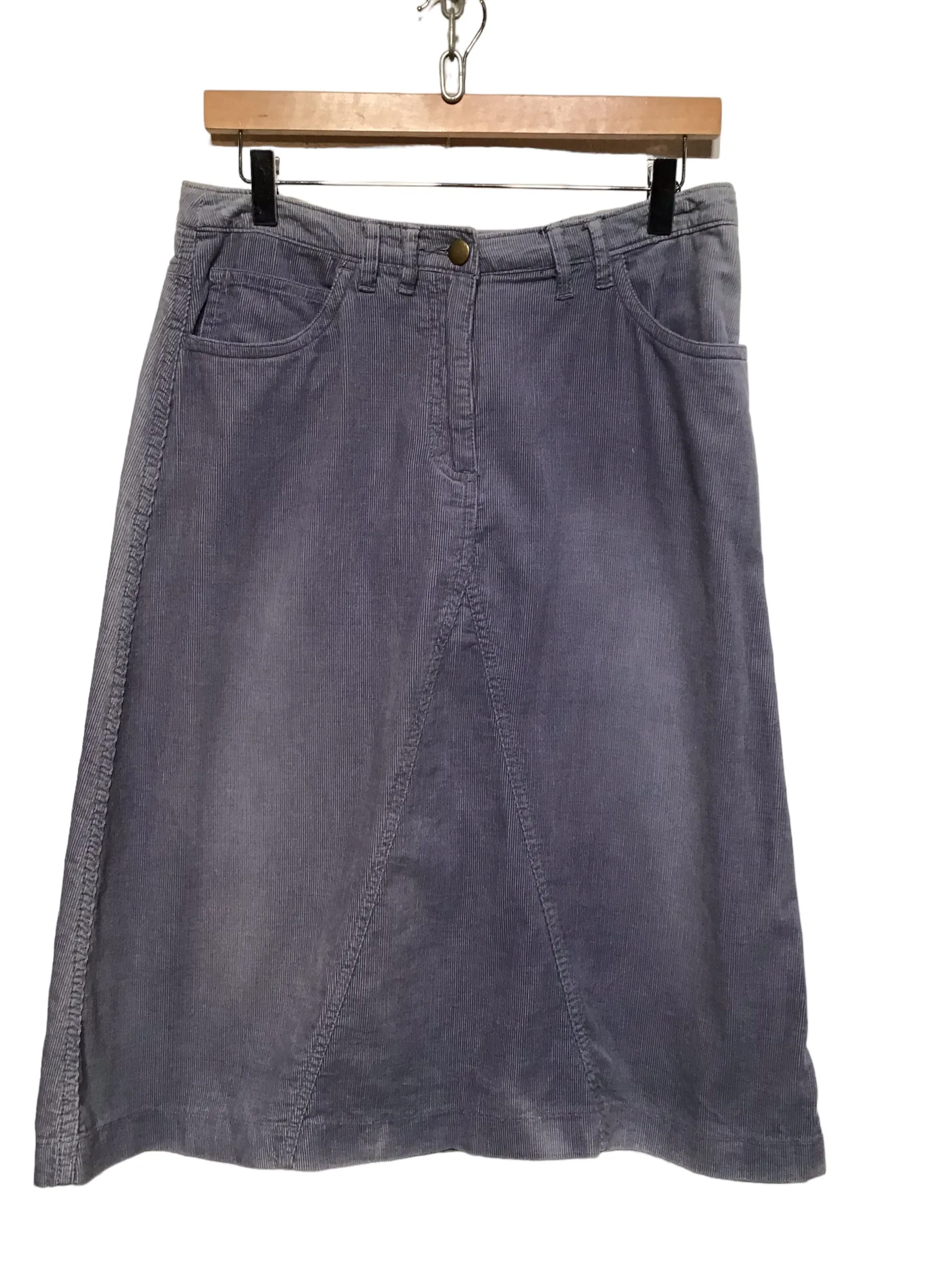 Corduroy Skirt (Size L) HighBackRise