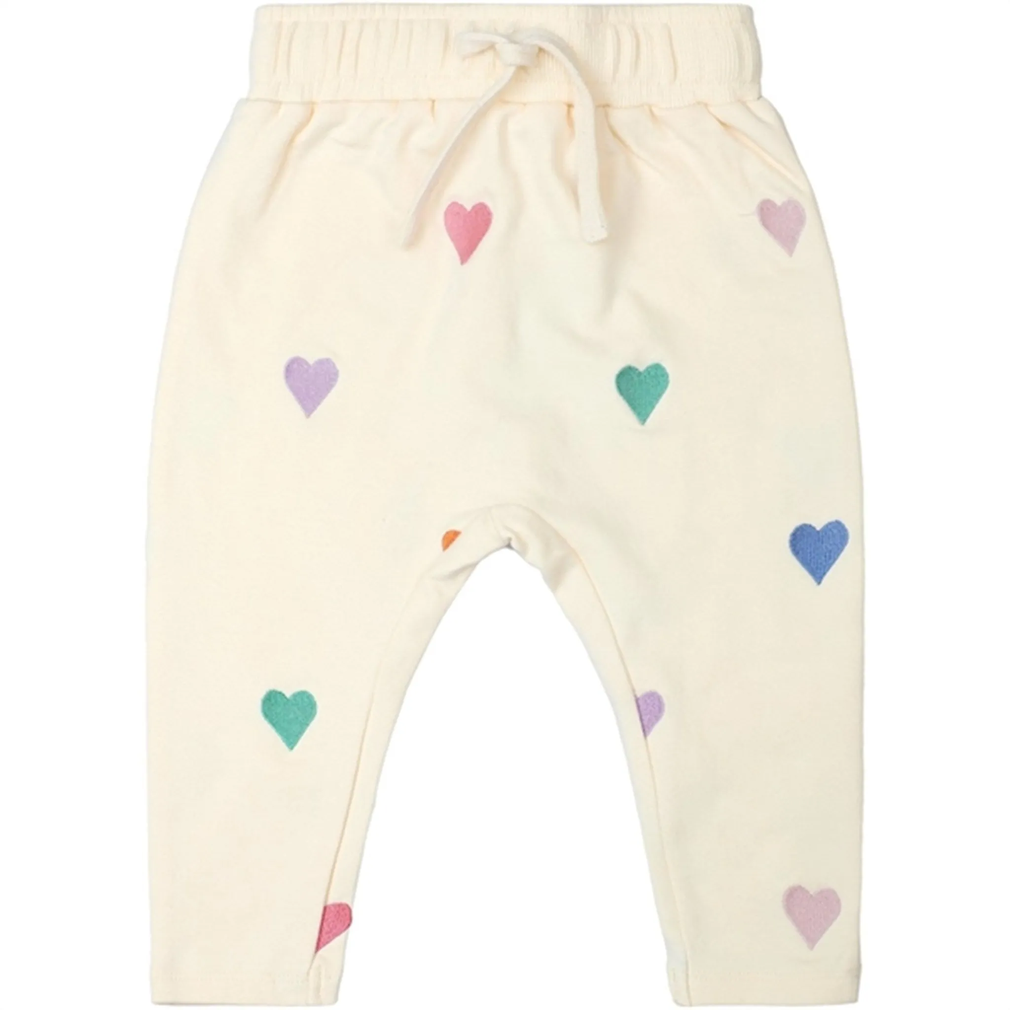 Luggage Double Layered Elbow Patches THE NEW Siblings White Swan Julie Harem Sweatpants