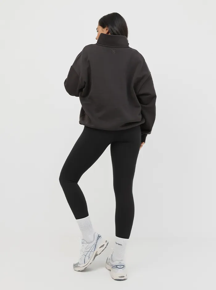 St. Patrick's Day wear Quarter Zip In Pepper