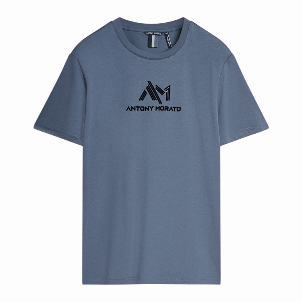 Essential Casual Perfect for Workouts Antony Morato Rubber Flock Print T-Shirt Men