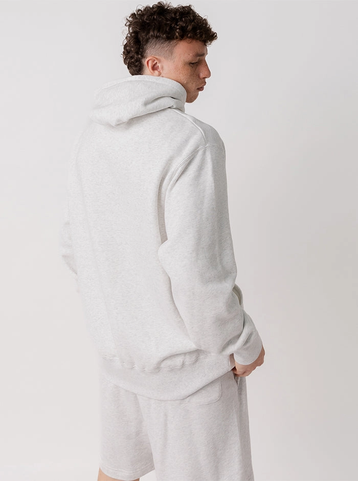 petite clothing Distressed Arch Heavyweight Pullover in Heather Grey