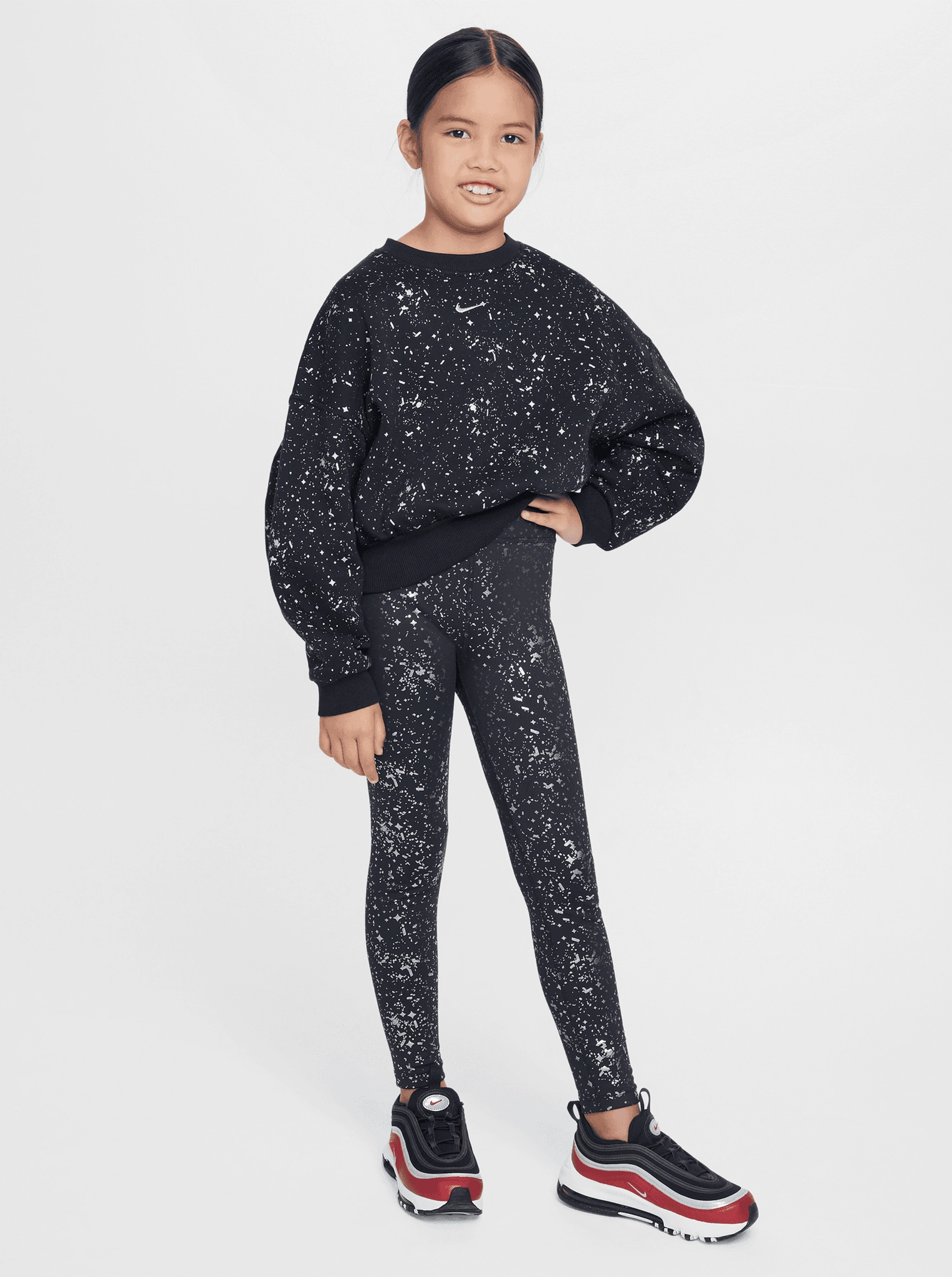 Sportswear Club Fleece Crew-Neck Sweatshirt Youth Cozy Wear