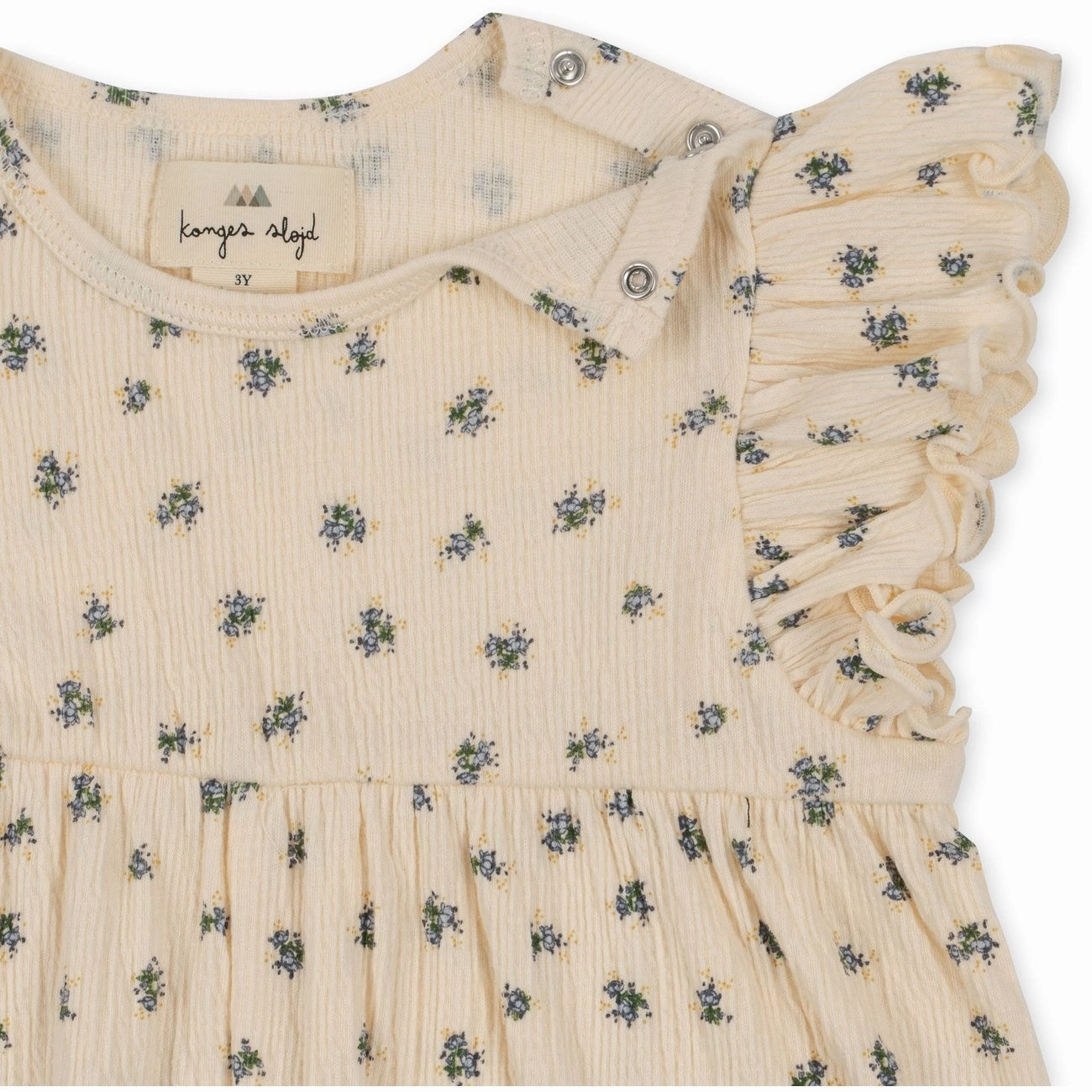 Active Premium Classic Work Konges Sl?jd Bloomie Blue Chleo Frill Romper