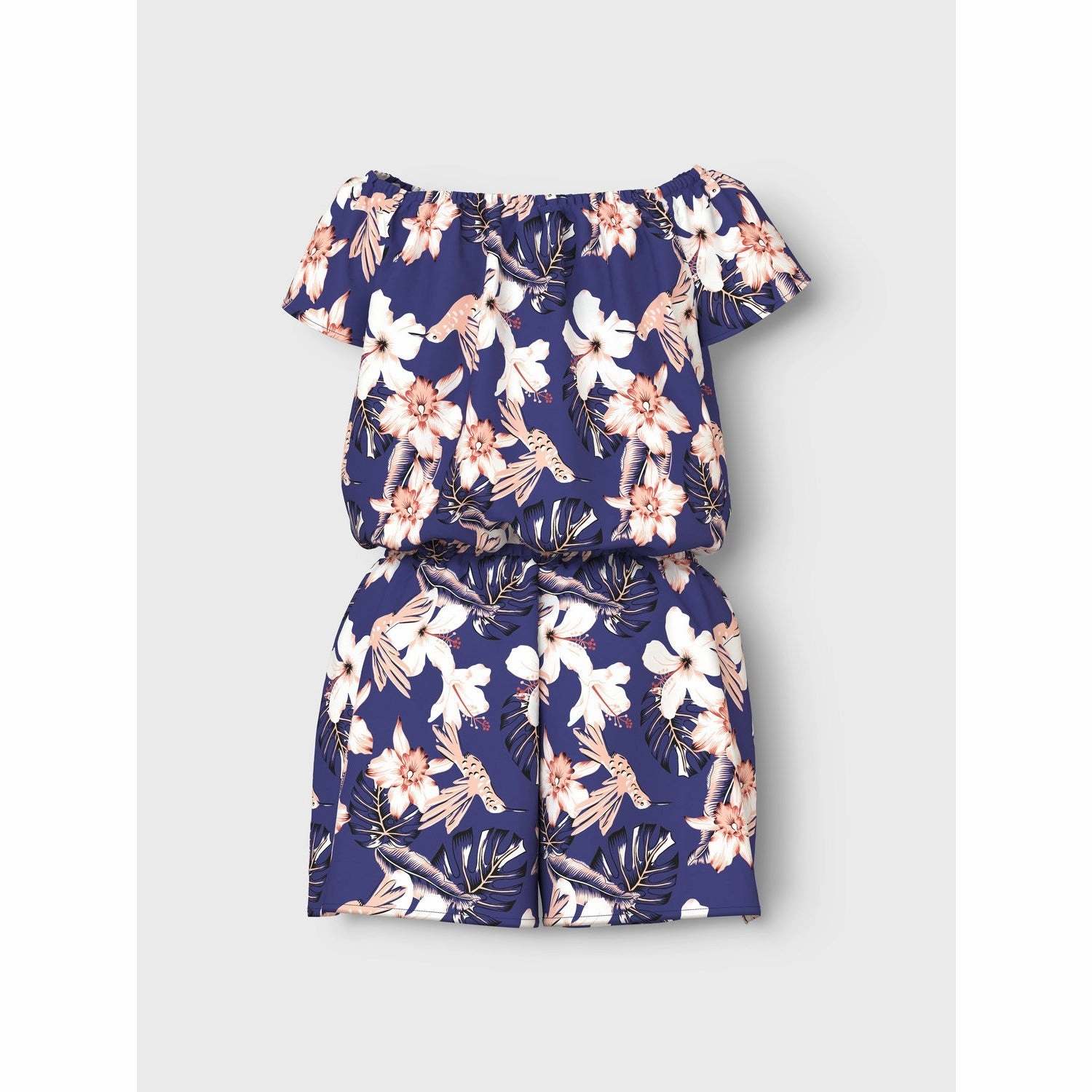 Name It Clematis Blue Bird Vinaya Playsuit Noos Breathable Natural Relax Weekend
