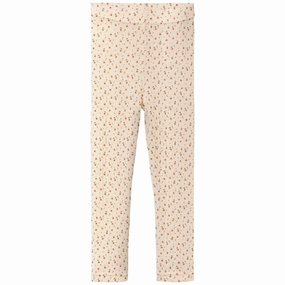 Lil'Atelier Turtledove Farga Slim Wool Leggings Versatile Activewear