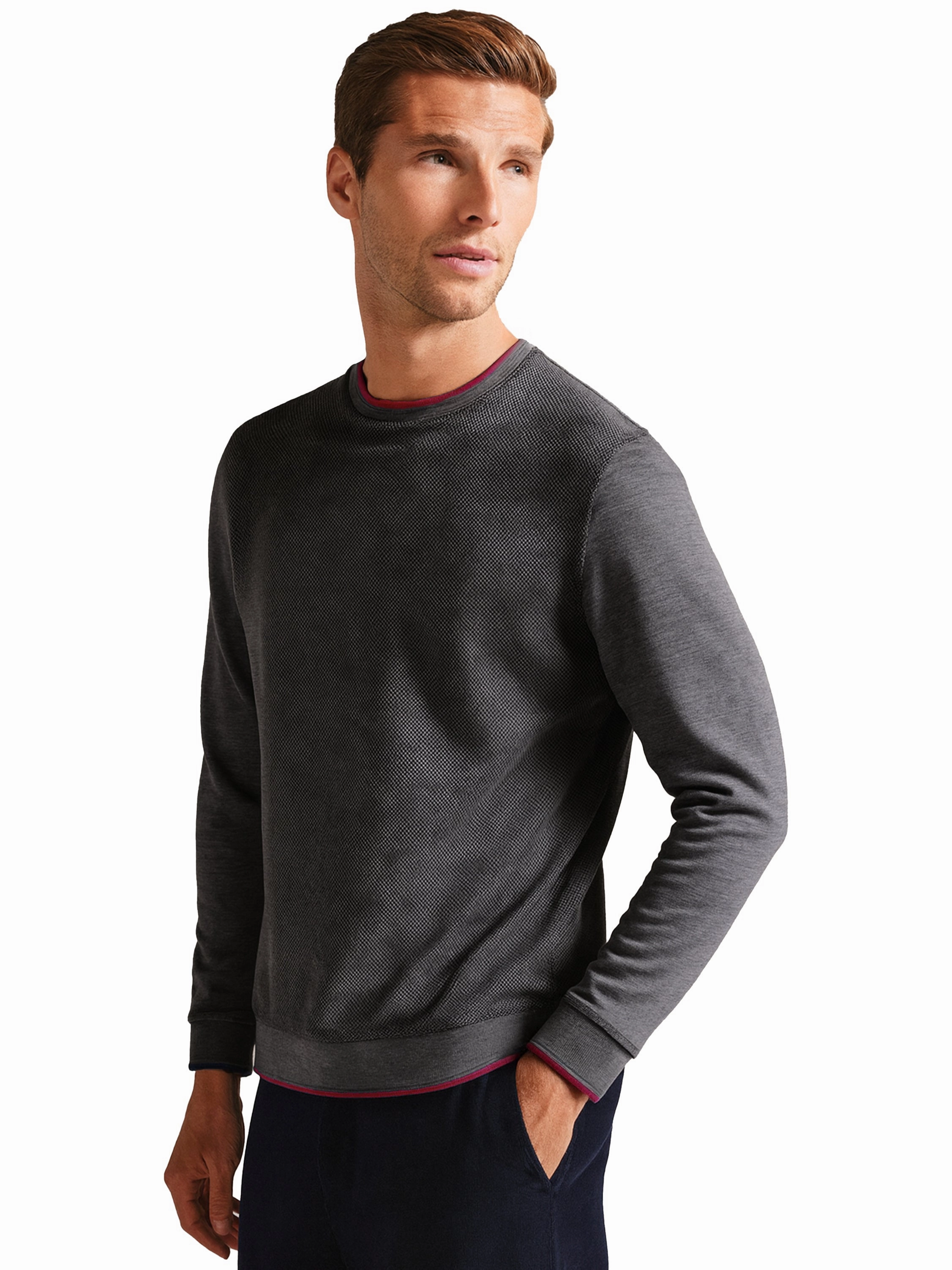 Double Layer Thermal machine washable material Ted Baker | Mens Knit Pullover Jumper