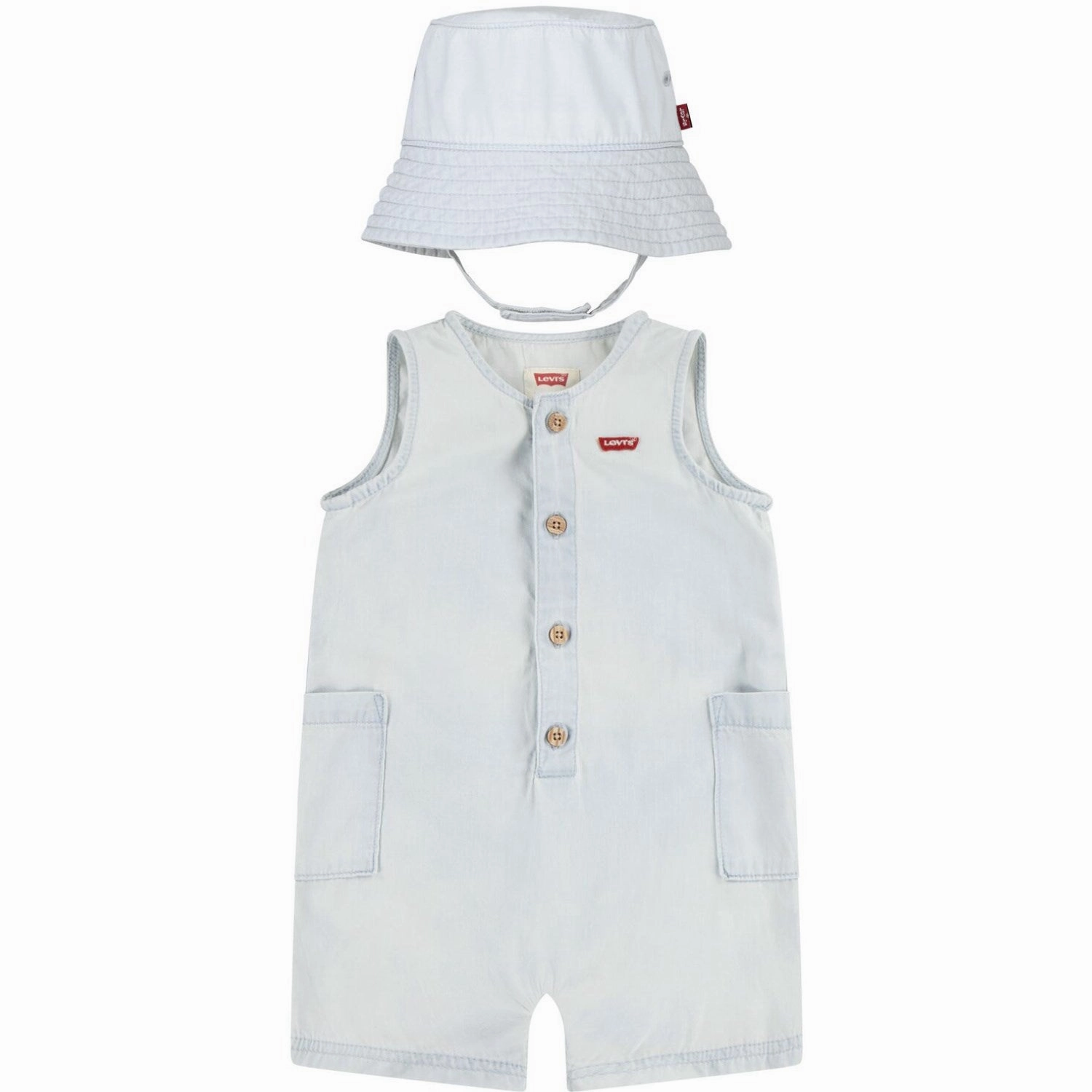 Indoor Comfort Core Flex Levi's Blankcanvas Lvb Denim Romper & Bucket Hat
