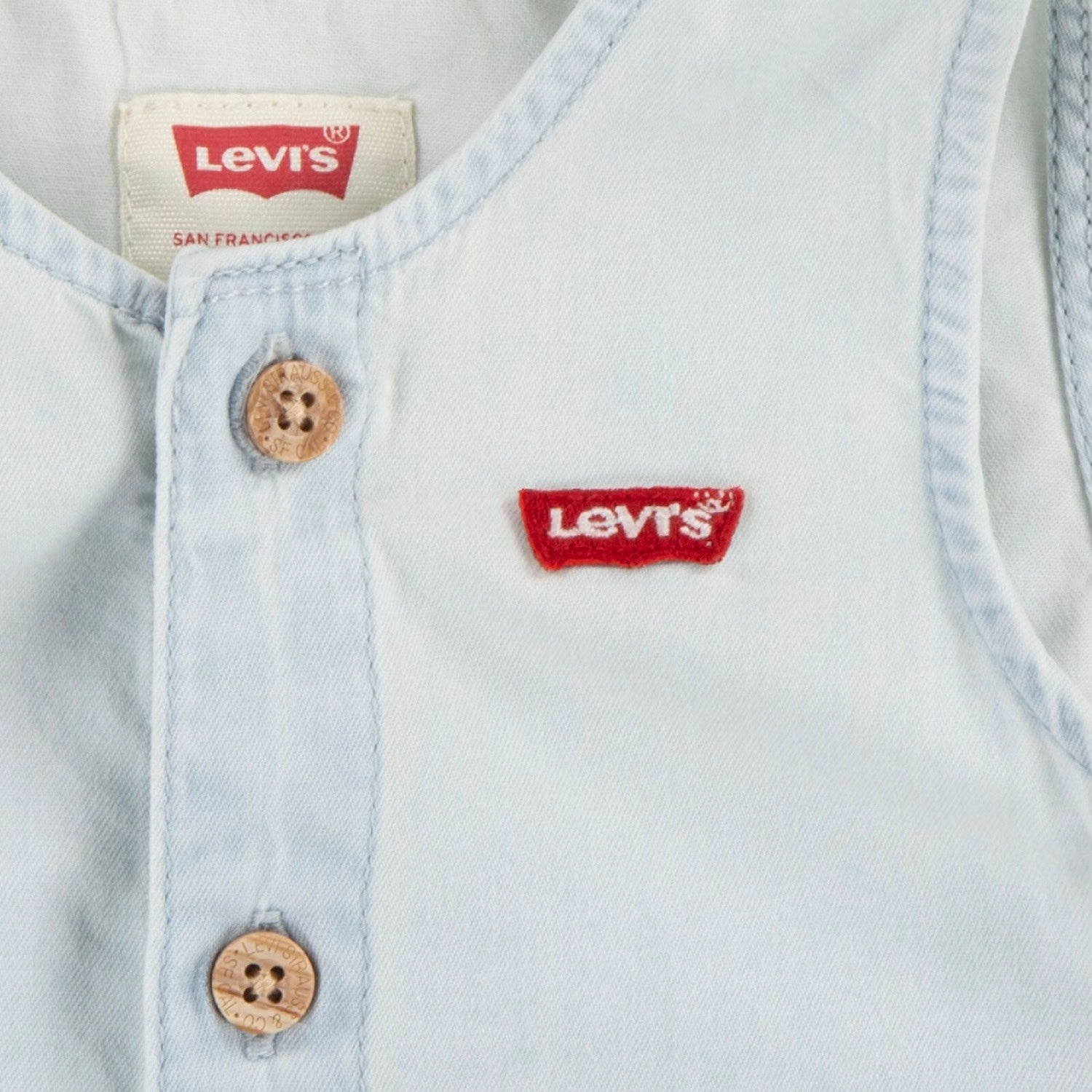 High Quality Material Levi's Blankcanvas Lvb Denim Romper & Bucket Hat