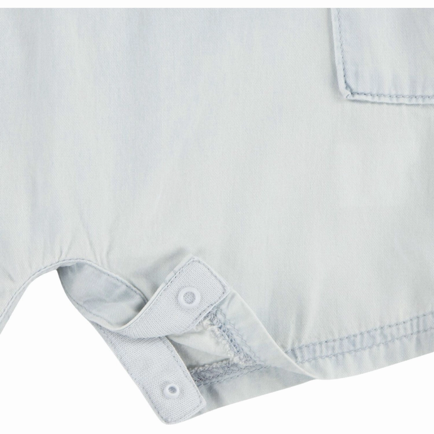 Flexible Leg SmoothZipClosure Levi's Blankcanvas Lvb Denim Romper & Bucket Hat