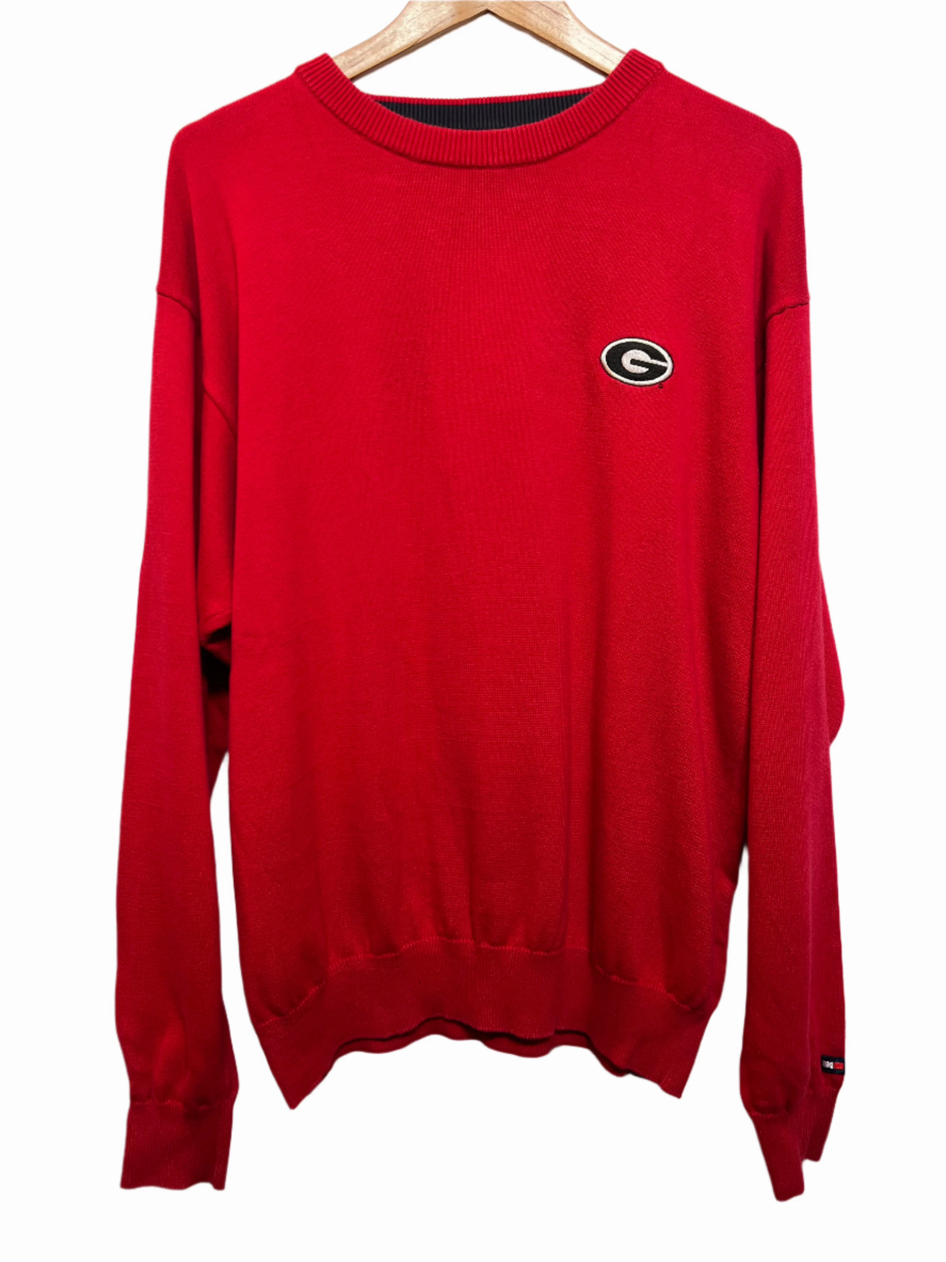 Tommy Hilfiger Red Mens Sweater (Size M) NonIrritating Seams Quick Dry Weaving