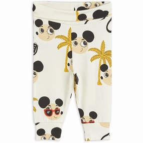 Mini Rodini Ritzratz Aop Nb Leggings Multi Minimalist Style Summer Wear Flexible form