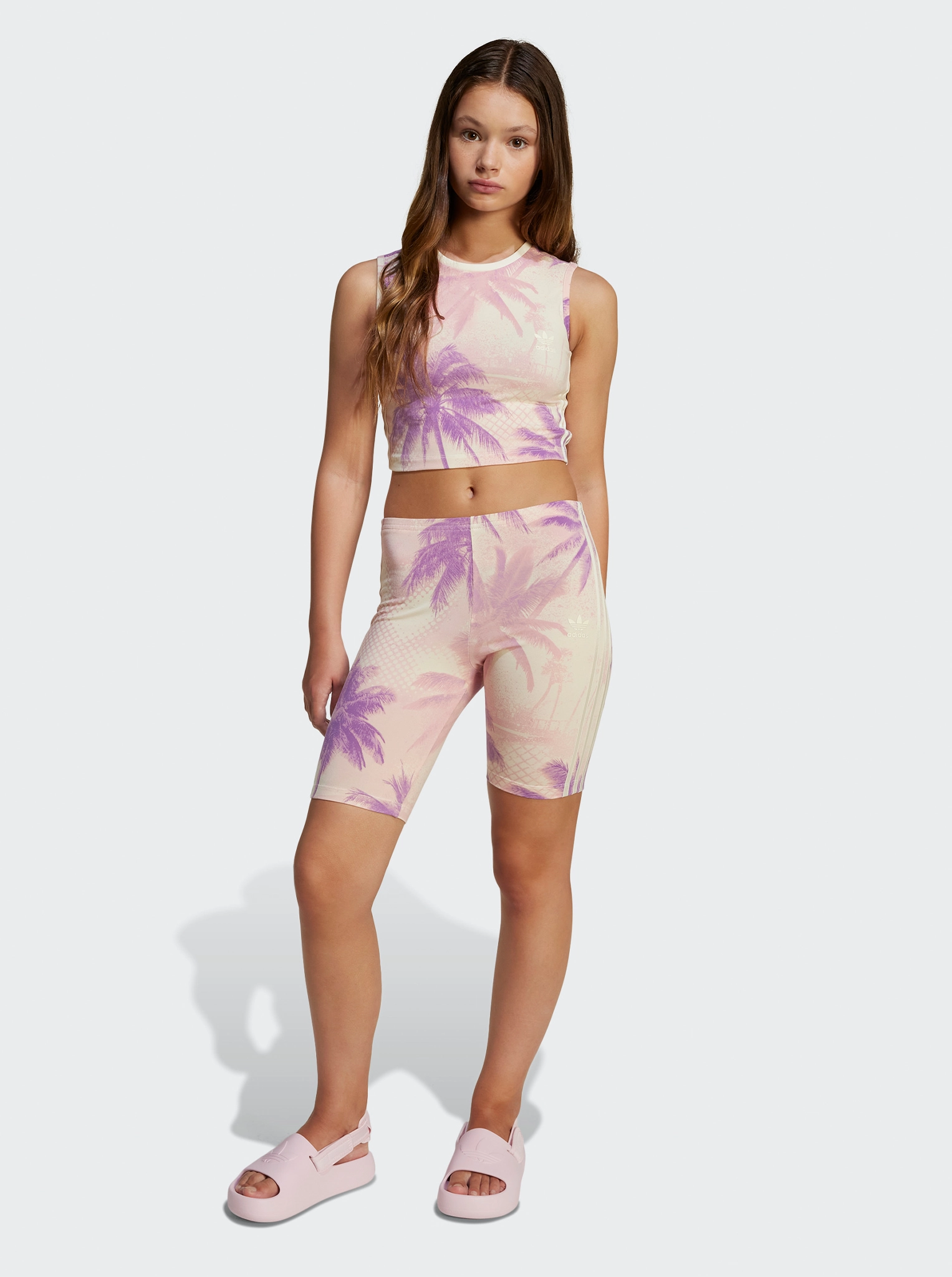 tropical style elastic waistband Cycling Short Youth