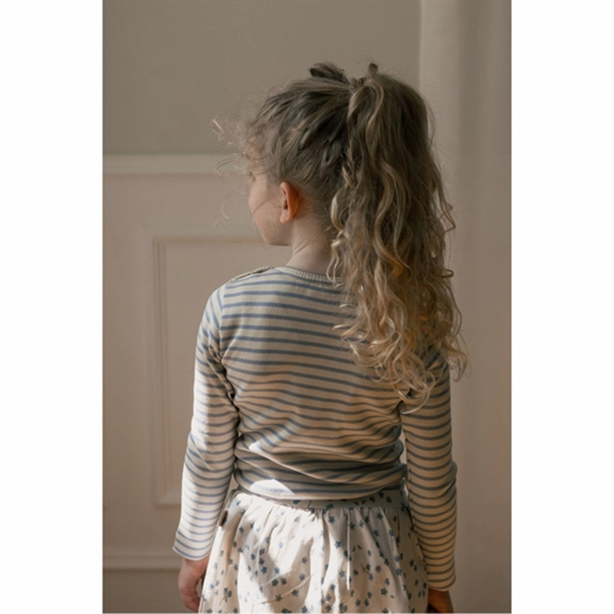 Quilted Texture Petit Piao? Forget Me Not Skirt Printed