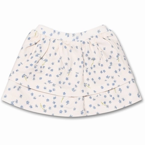 Petit Piao? Forget Me Not Skirt Printed Lightweight Fabric Simple Layer