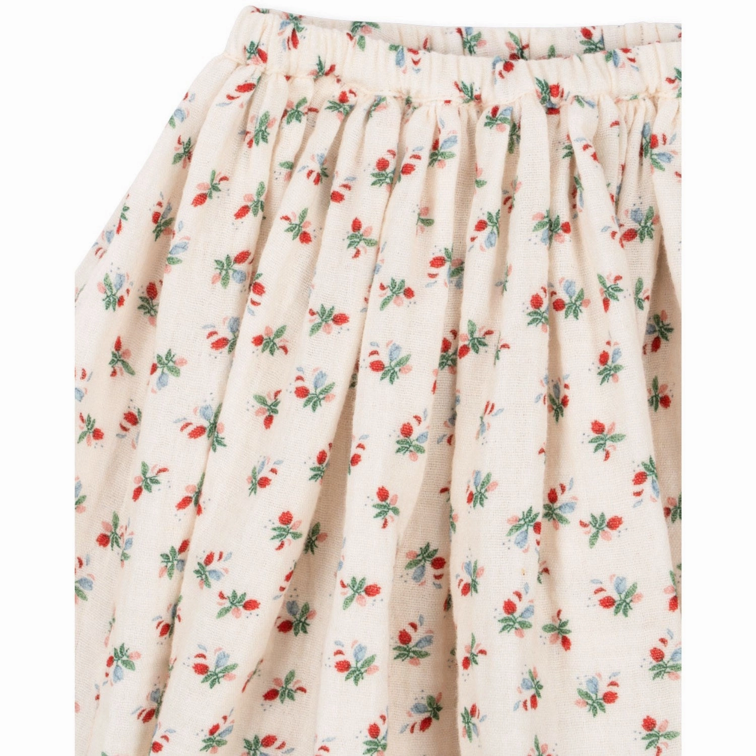 Adjustable Ties Synthetic Blend Konges Sl?jd Fleur Tricolore Coco Skirt Gots