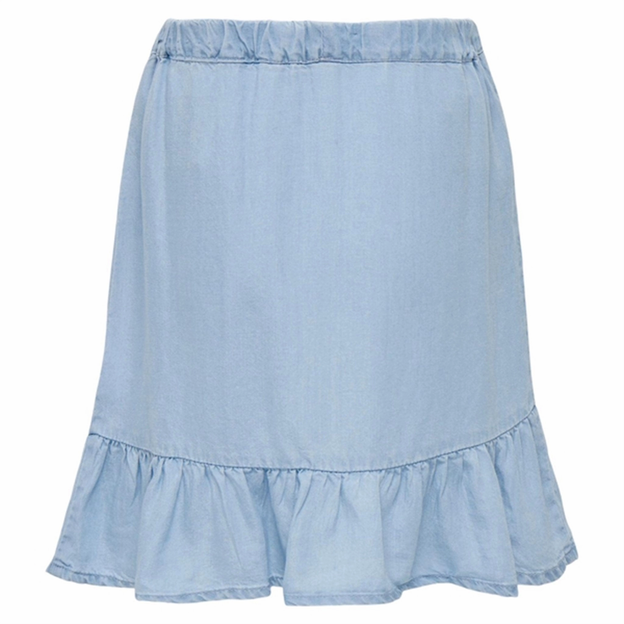 Kids ONLY Light Blue Denim Sofia Wrap Denim Skirt Adjustable drawstring Basic Layers