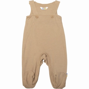 Active Wear Stretch Ready Joha Wool/Silk Beige Overall with Foot
