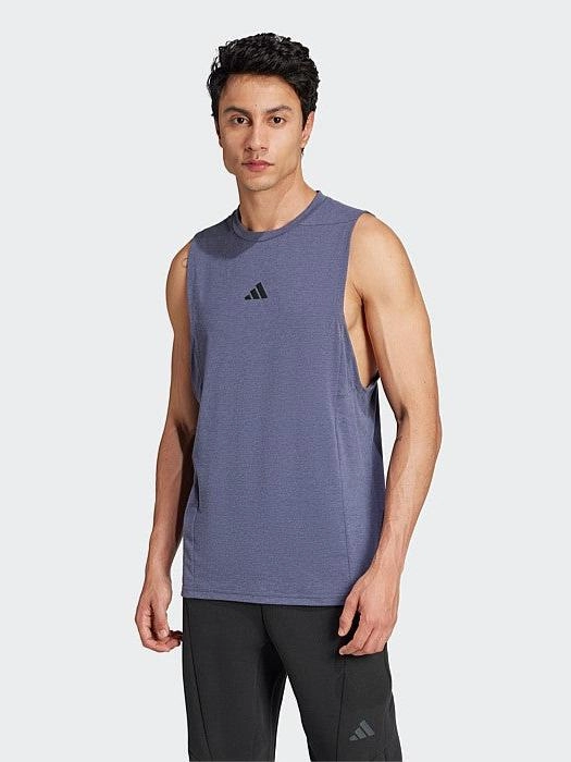 Ultra Soft Blended Textile Colorfast Dye Training Workout Tank Mens