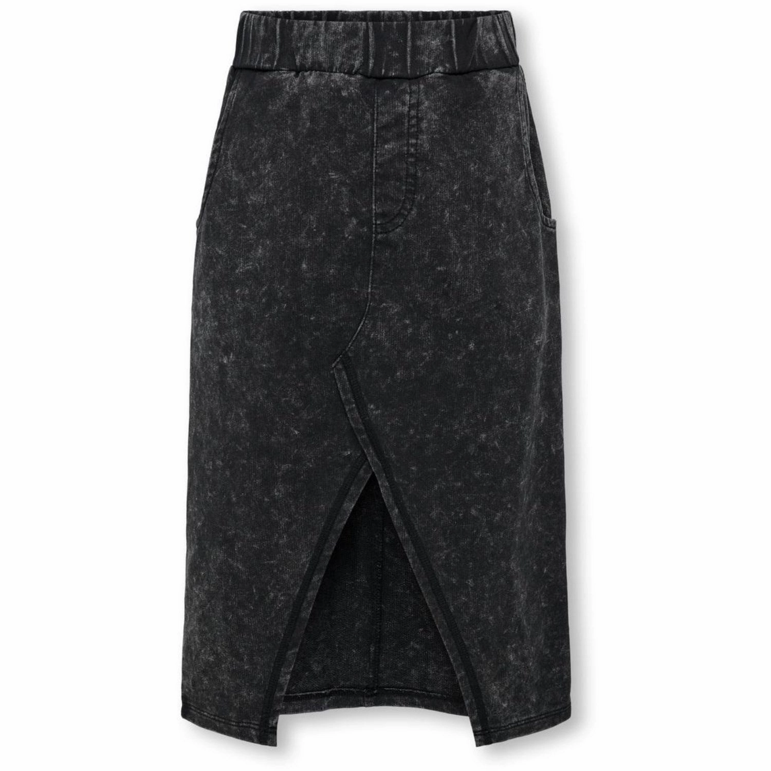 kids ONLY Black Donna Washed Sweat Skirt High Street Chic Figure Flattering
