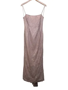 Debut Pink Floral Long Dress (Size L) Classic and Chic Inner lining