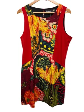 Desigual Women??s Red Dress (Size XL) Vacation Vibe