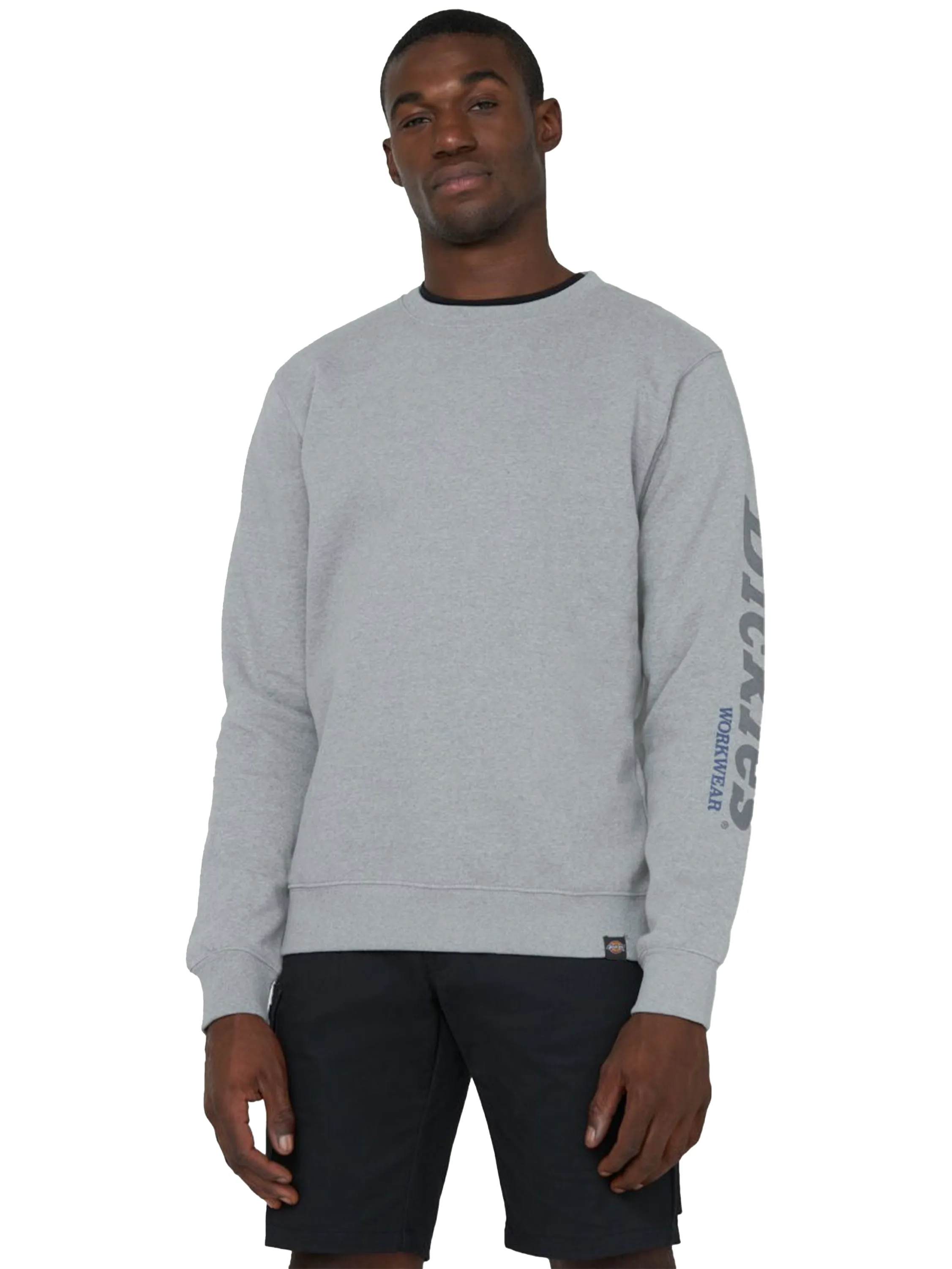 Textured Weave Smart Casual Dickies | Mens Logo Printed Sweatshirt - Okemo