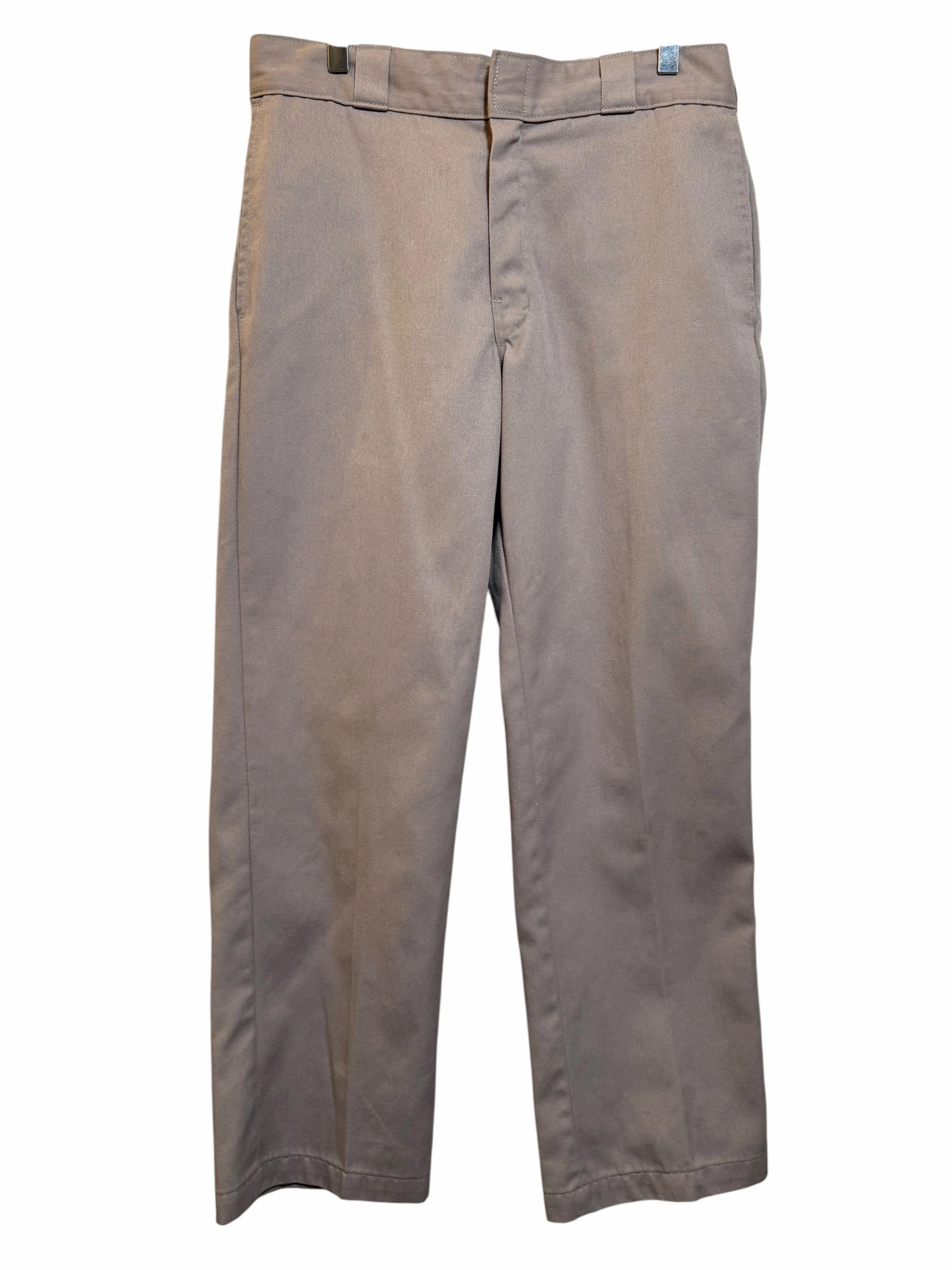 Dickies 874 Mens Grey Trousers (34x30) Essential Wear Organic Cotton Blend