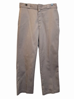 Dickies 874 Mens Grey Trousers (34x30) Essential Wear Organic Cotton Blend
