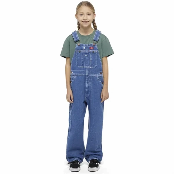 Fit For Movement EasyCareFabric Dickies Denim Bib Overall Indigo Blue