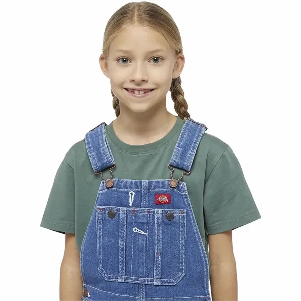 Polished Look Four Way Stretch Dickies Denim Bib Overall Indigo Blue