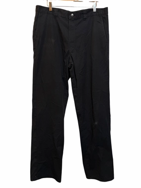 High Durability Stitching Mid-rise fit Dickies Mens Black Trousers (36x34)