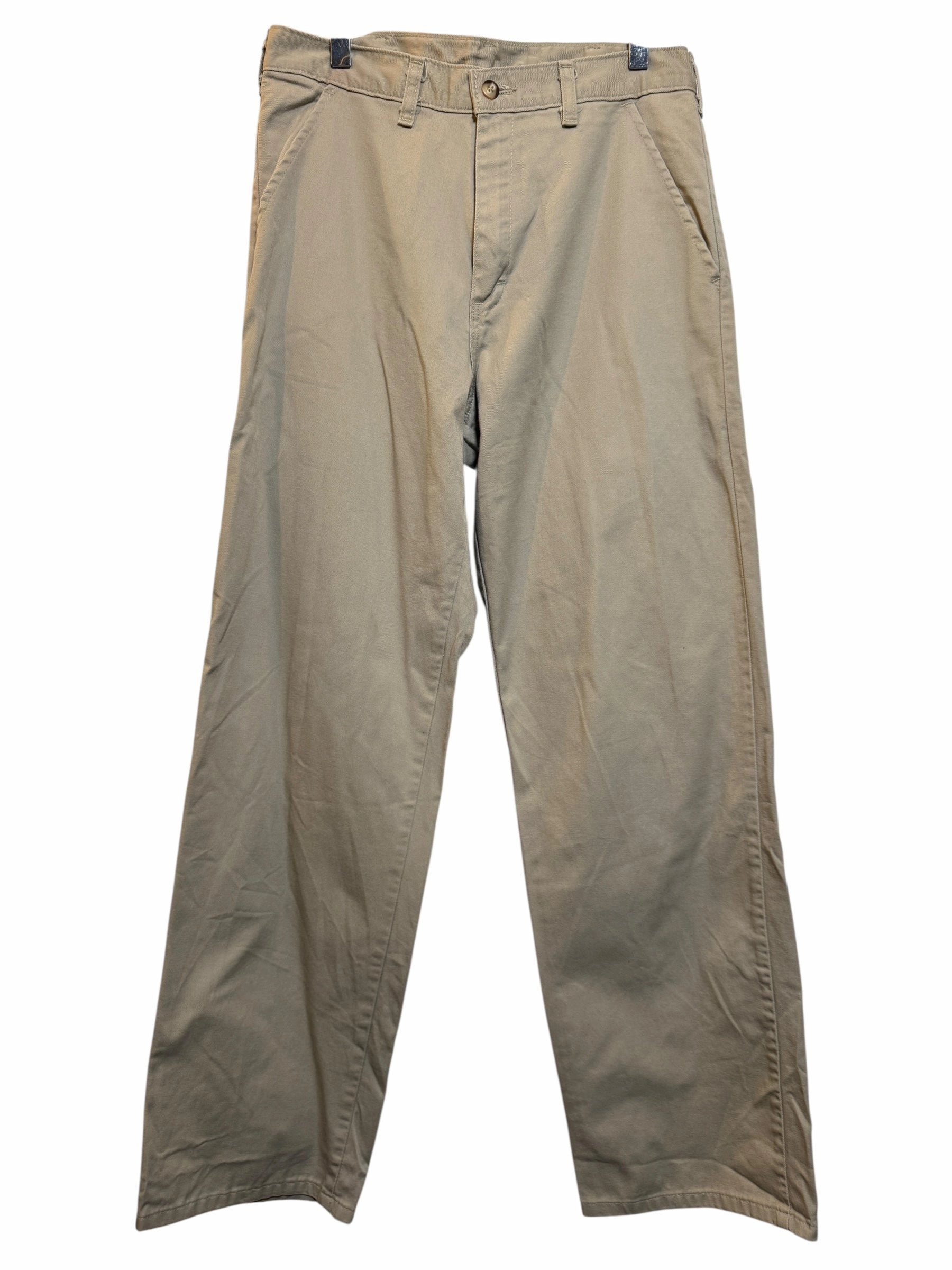 Cozy Touch Erasable Logo Patch Dickies Mens Tan Trousers (30x32)