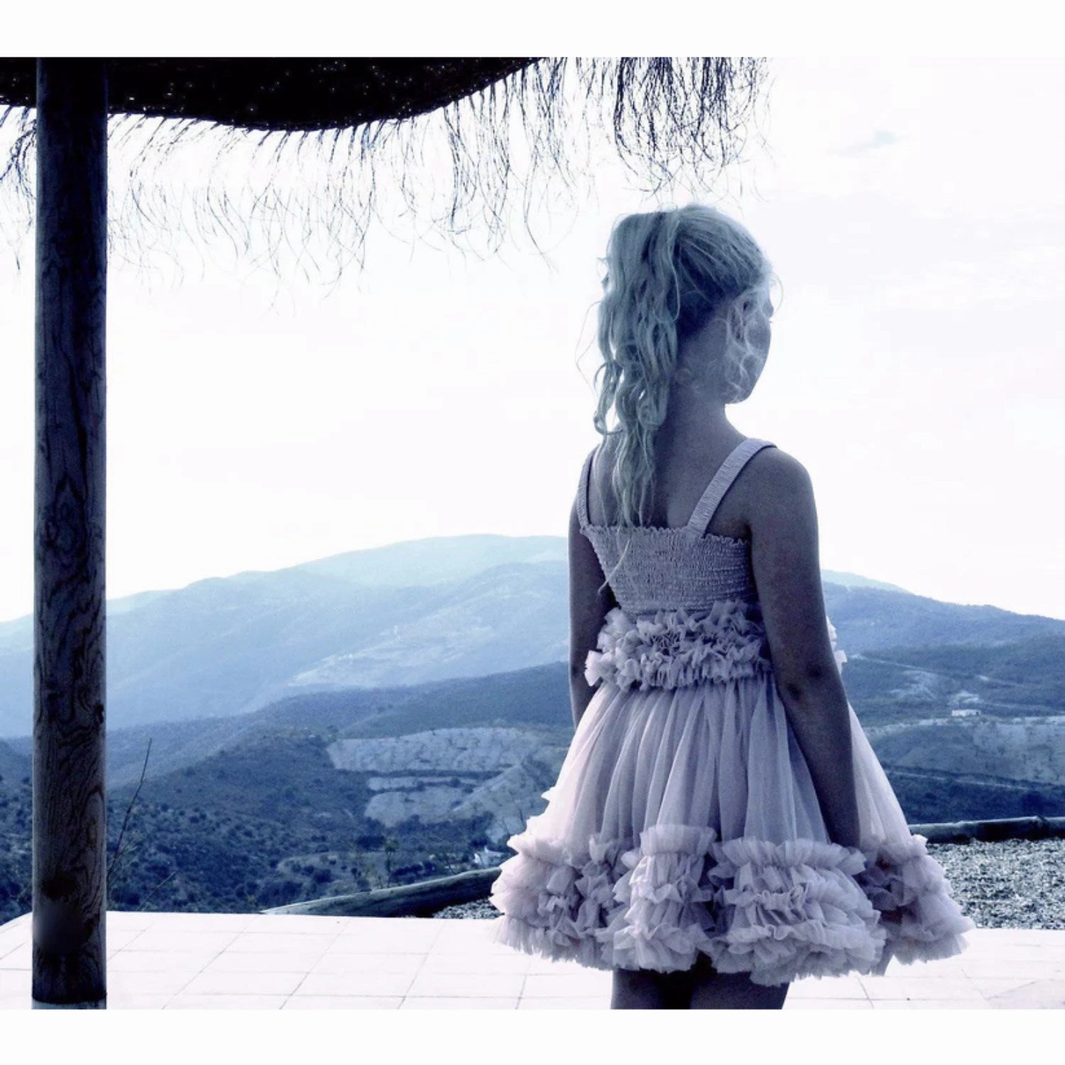 Dolly by Le Petit Tom Frilly Skirt Off White Heritage Inspired Street Attire