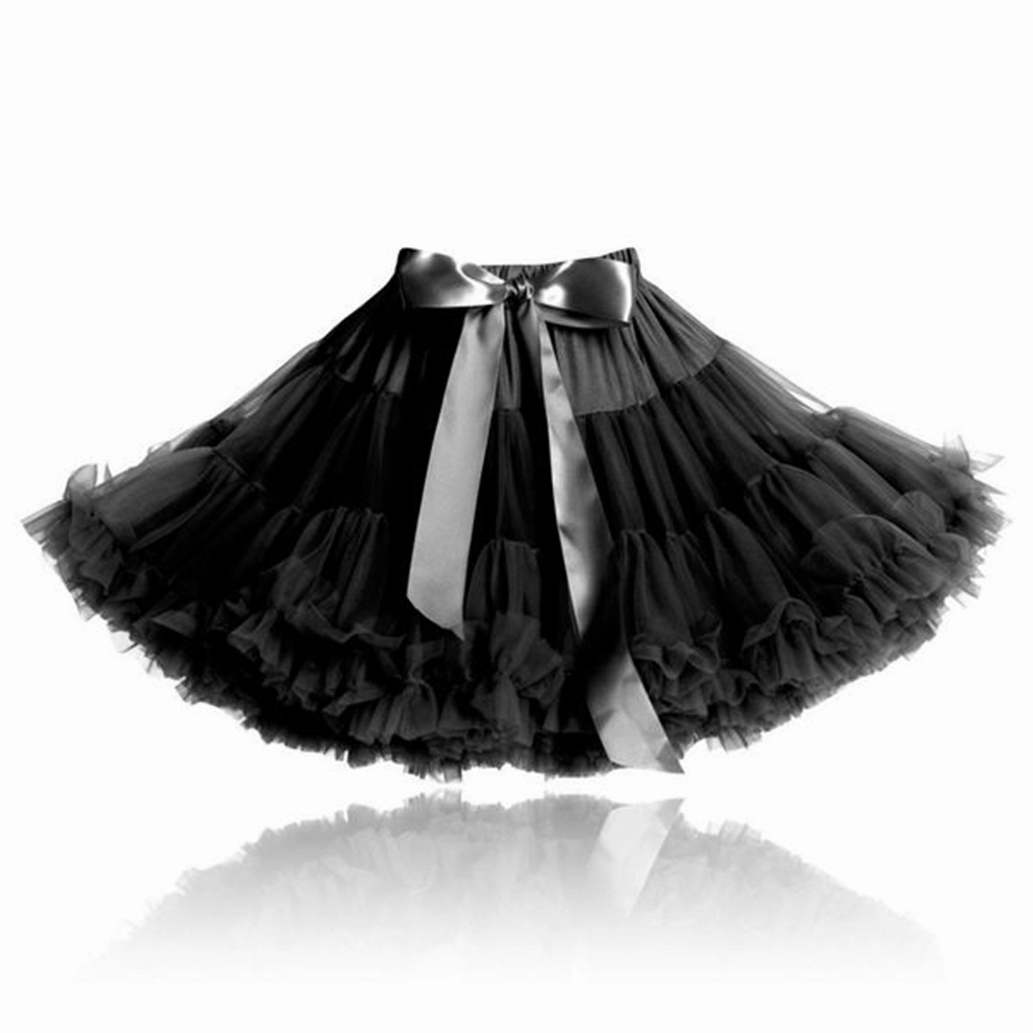 Dolly by Le Petit Tom Skirt Black Modern Luxe Vegan Material